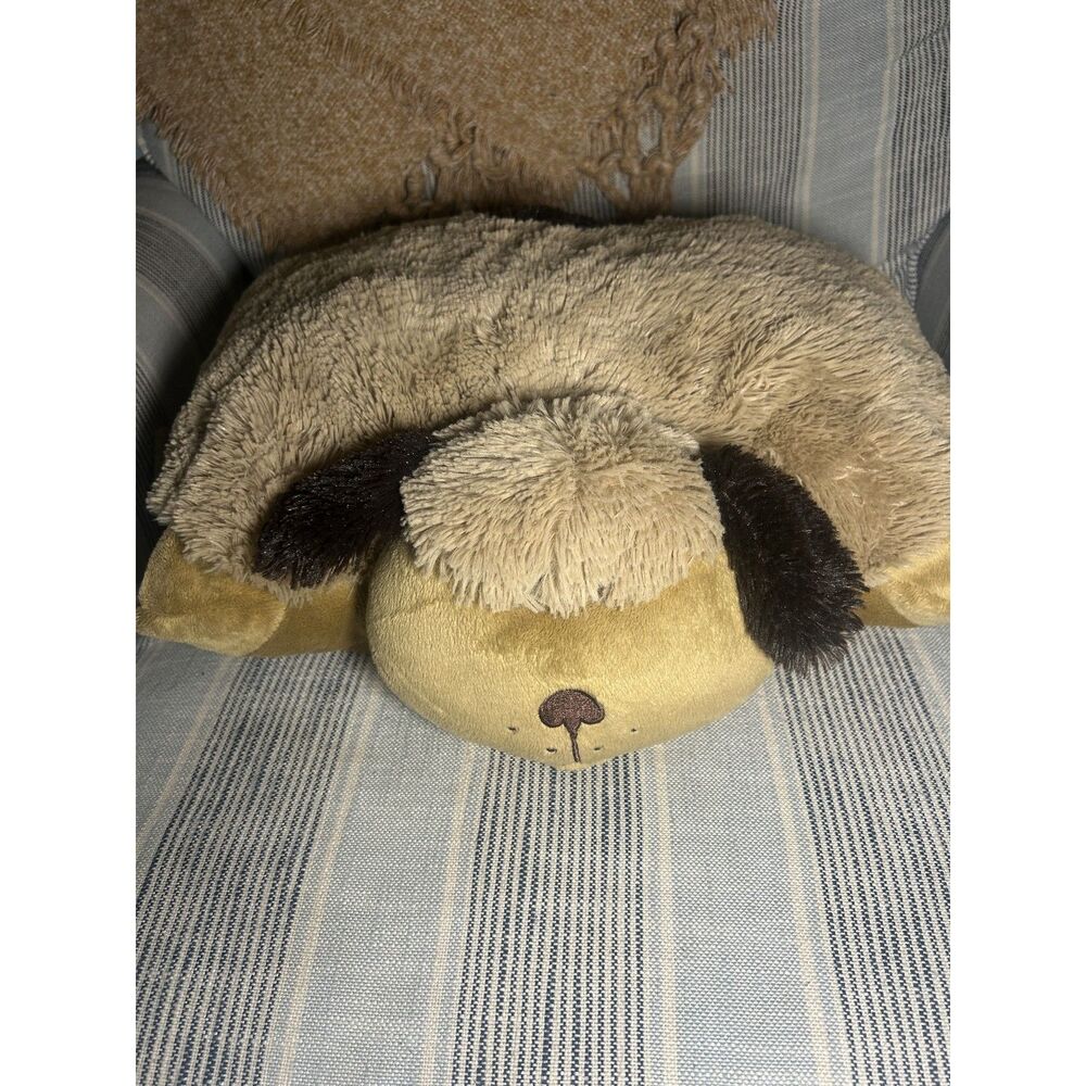 Pillow Pets Playful Puppy Dog Plush 18" Brown Beige Stuffed Animal Toy 2022